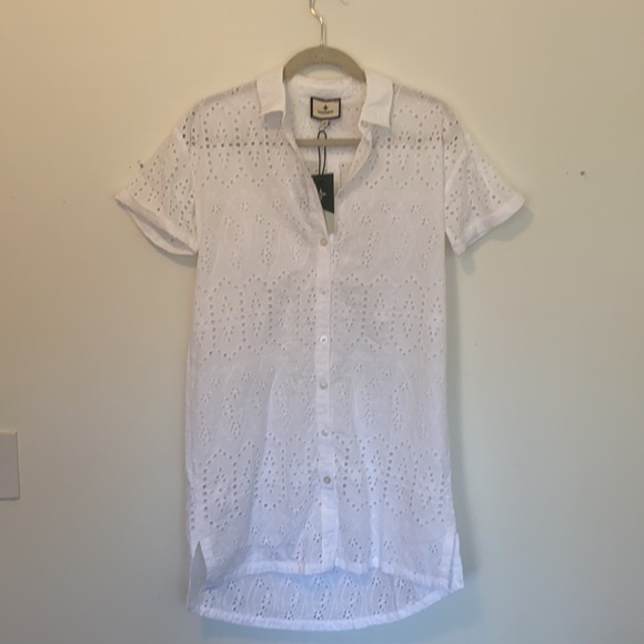 NWT Tuckernuck Provincial Eyelet Corsica Coverup XS - Picture 6 of 6